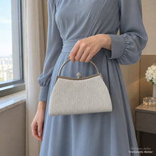Celestine Crystal Pleated Evening Bag for Bridesmaids