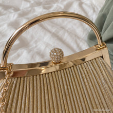 Celestine Crystal Pleated Evening Bag for Bridesmaids