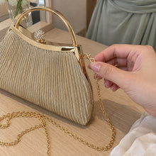 Celestine Crystal Pleated Evening Bag for Bridesmaids