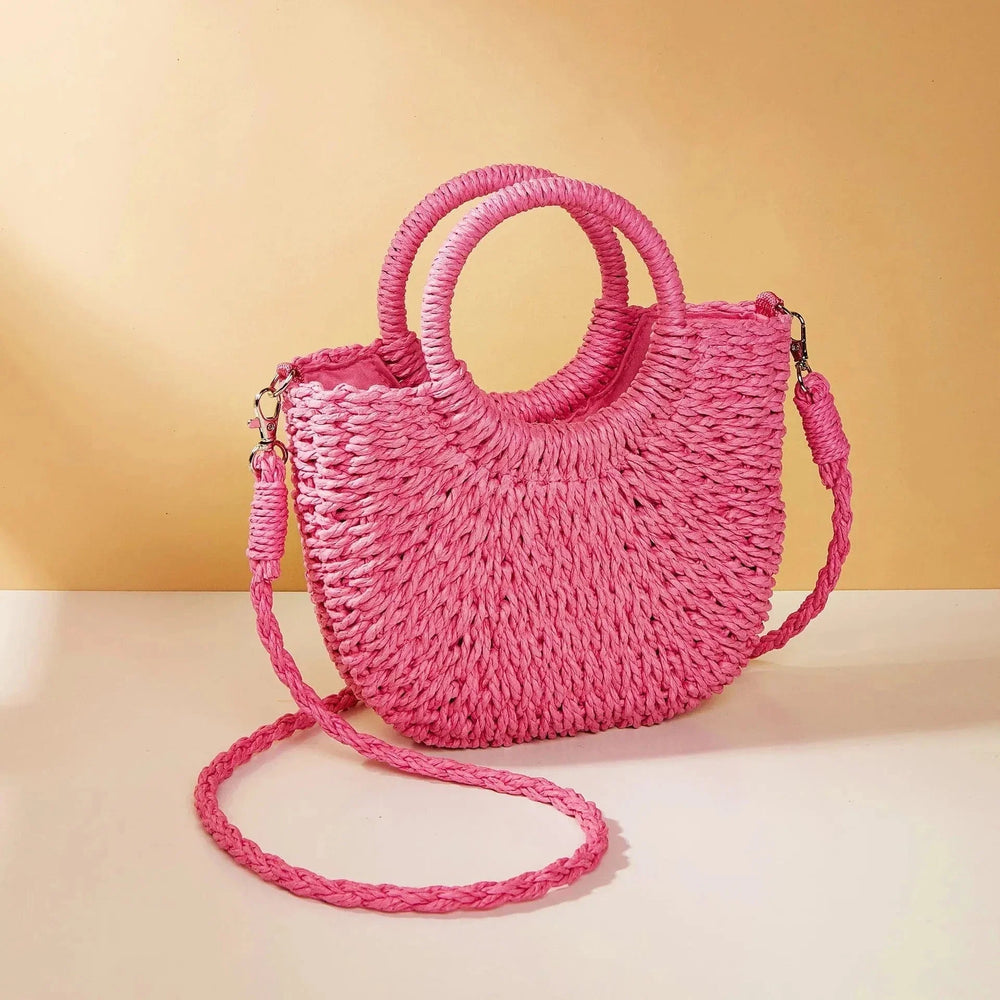 Straw Summer Bag for Women, Natural Summer Vacation Purse