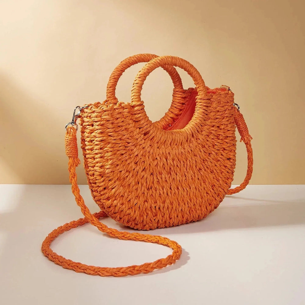 Straw Summer Bag for Women, Natural Summer Vacation Purse