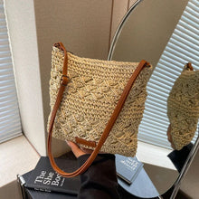 Crochet Crossbody Bag for Women, Woven Summer Purse with Easy Strap