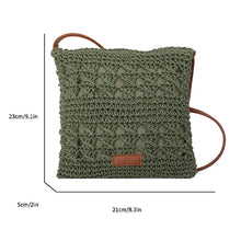 Crochet Crossbody Bag for Women, Woven Summer Purse with Easy Strap