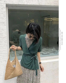 Crochet Summer Bag for Women, Natural Summer Vacation Purse