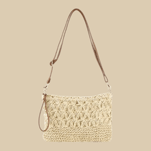 Crochet Crossbody Bag for Women, Woven Summer Purse with Easy Strap