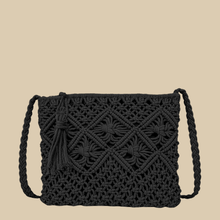 Crochet Shoulder Bag for Women, Natural Woven Summer Purse