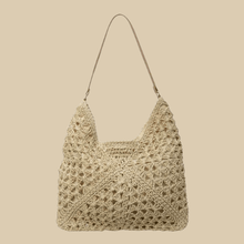 Crochet Tote Bag for Women, Woven Summer Beach and Vacation Purse
