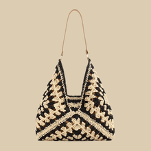Crochet Tote Bag for Women, Woven Summer Beach and Vacation Purse