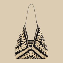 Crochet Tote Bag for Women, Woven Summer Beach and Vacation Purse