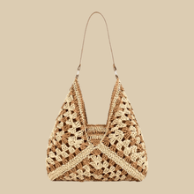 Crochet Tote Bag for Women, Woven Summer Beach and Vacation Purse