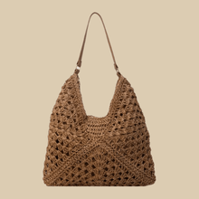 Crochet Tote Bag for Women, Woven Summer Beach and Vacation Purse