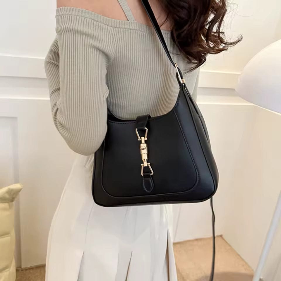 Vegan Leather Handbag for Women, Everyday City Purse in Light Brown, styled as a SheSelects summer accessory