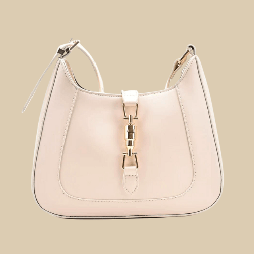 Vegan Leather Handbag for Women, Everyday City Purse in Light Brown, styled as a SheSelects summer accessory