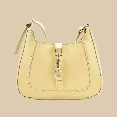 Vegan Leather Handbag for Women, Everyday City Purse in Light Brown, styled as a SheSelects summer accessory