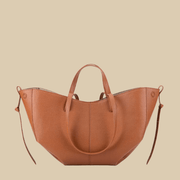 Vegan Leather Tote Bag for Women, Soft Everyday Shoulder Purse in Black, styled as a SheSelects summer accessory