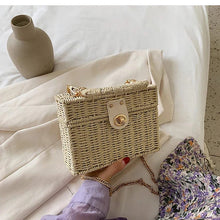 Straw Summer Bag for Women, Natural Summer Vacation Purse