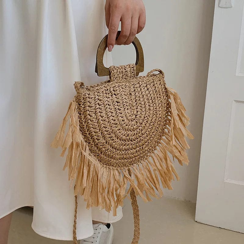 Straw Summer Bag for Women, Natural Summer Vacation Purse