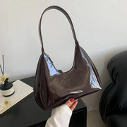 Vegan Leather Handbag for Women, Everyday City Purse in Coffee, styled as a SheSelects summer accessory