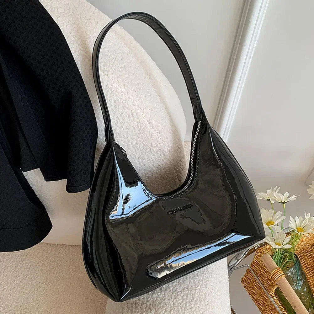 Vegan Leather Handbag for Women, Everyday City Purse in Coffee, styled as a SheSelects summer accessory