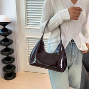 Vegan Leather Handbag for Women, Everyday City Purse in Coffee, styled as a SheSelects summer accessory
