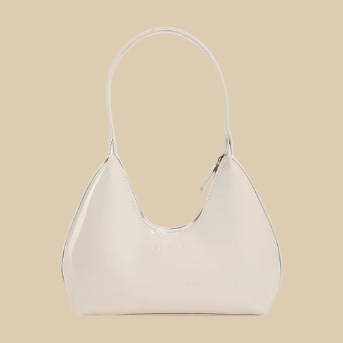 Vegan Leather Handbag for Women, Everyday City Purse in Coffee, styled as a SheSelects summer accessory
