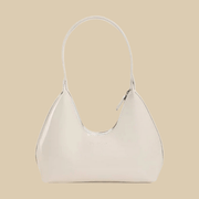 Vegan Leather Handbag for Women, Everyday City Purse in Coffee, styled as a SheSelects summer accessory