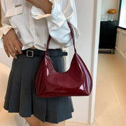 Vegan Leather Handbag for Women, Everyday City Purse in Coffee, styled as a SheSelects summer accessory