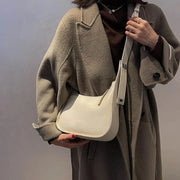 Vegan Leather Handbag for Women, Everyday City Purse in Coffee, styled as a SheSelects summer accessory