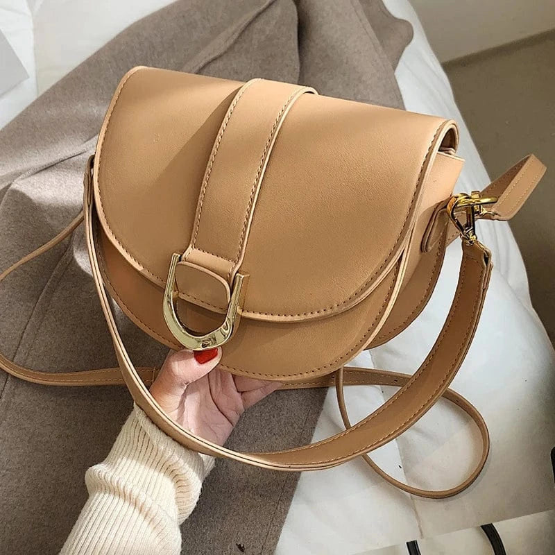 Vegan Leather Handbag for Women, Everyday City Purse in Black, styled as a SheSelects summer accessory