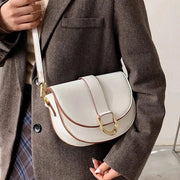 Vegan Leather Handbag for Women, Everyday City Purse in Black, styled as a SheSelects summer accessory
