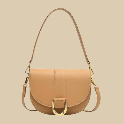 Vegan Leather Handbag for Women, Everyday City Purse in Black, styled as a SheSelects summer accessory