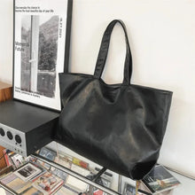 Large Vegan Leather Tote Bag for Women, Soft Everyday Shoulder Purse