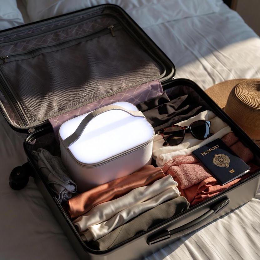 LED Travel Makeup Bag, Lighted Cosmetic Organizer, Vanity Mirror, SheSelects Atelier summer style