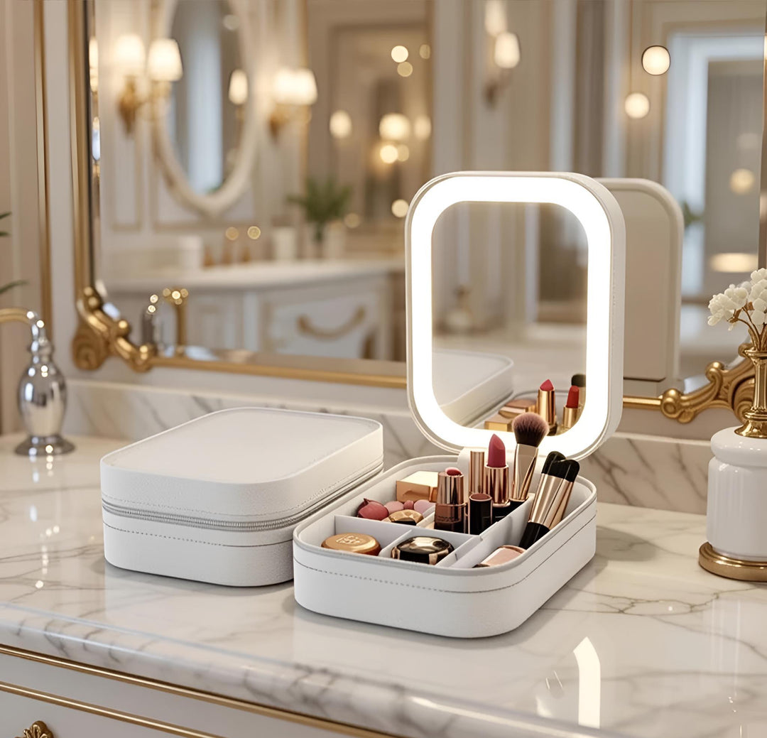 LED Travel Makeup Bag, Lighted Cosmetic Organizer, SheSelects Atelier summer style