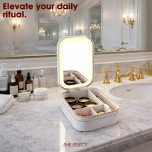 LED Reise-Make-up-Tasche mit Beleuchtung – kompakter Kosmetik-Organizer