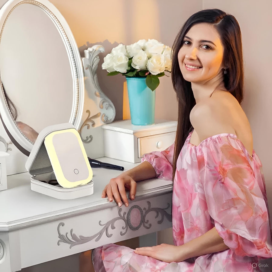 LED Travel Makeup Bag, Lighted Cosmetic Organizer, SheSelects Atelier summer style