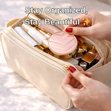 Hanging Vegan Leather Toiletry Bag for Women, Waterproof Travel Makeup Organizer