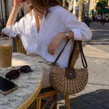 Leichte Crossbody-Tasche aus Stroh – geflochtene Strand- & Sommertasche in Beige oder Braun