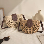 Summer Straw Shoulder Bag, Lightweight Woven Crossbody Purse, Casual Beach Bag Women, SheSelects Atelier summer style