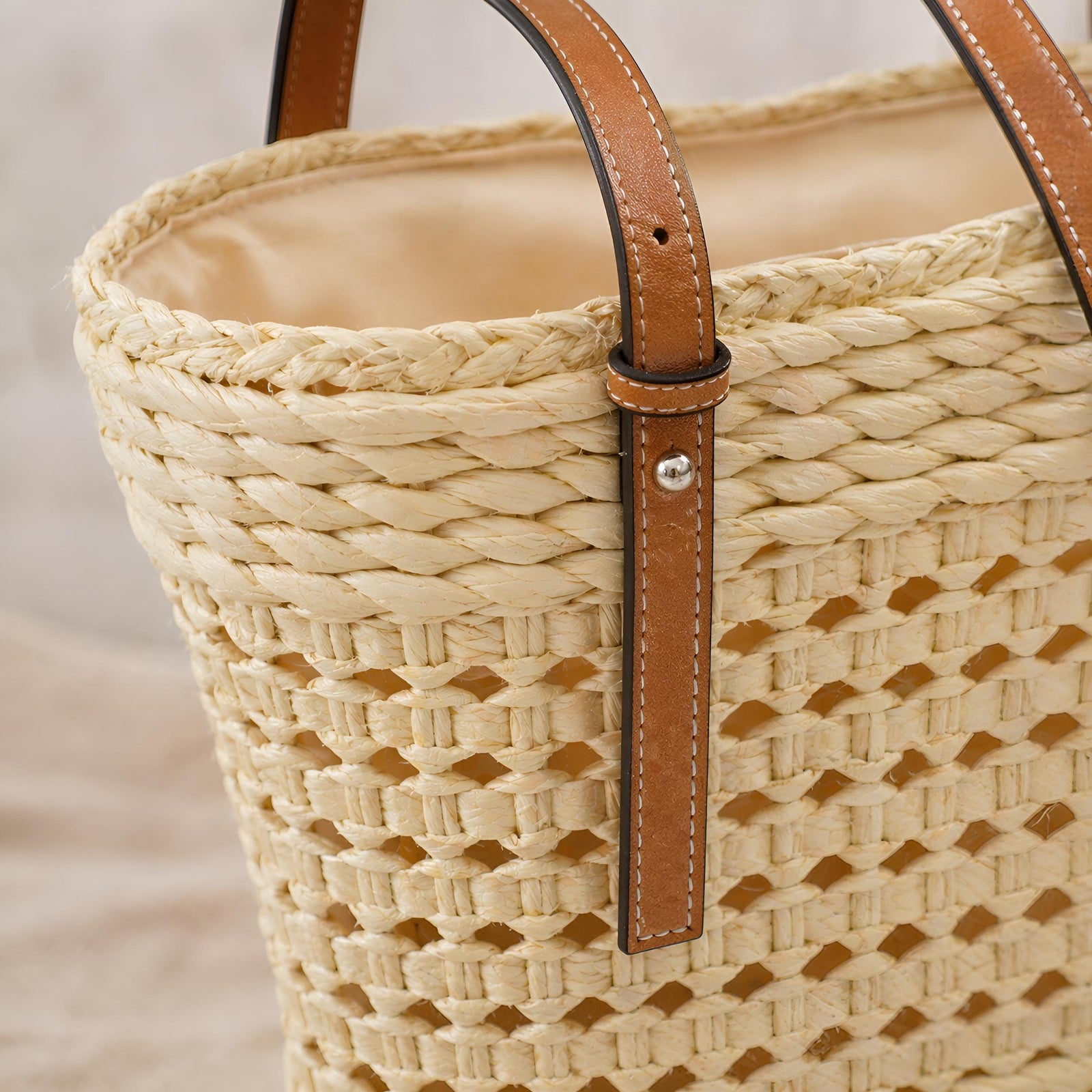 Large Straw Tote Bag, Woven Beach Shoulder Bag, Lightweight Travel Handbag, Resort Tote, SheSelects Atelier summer style