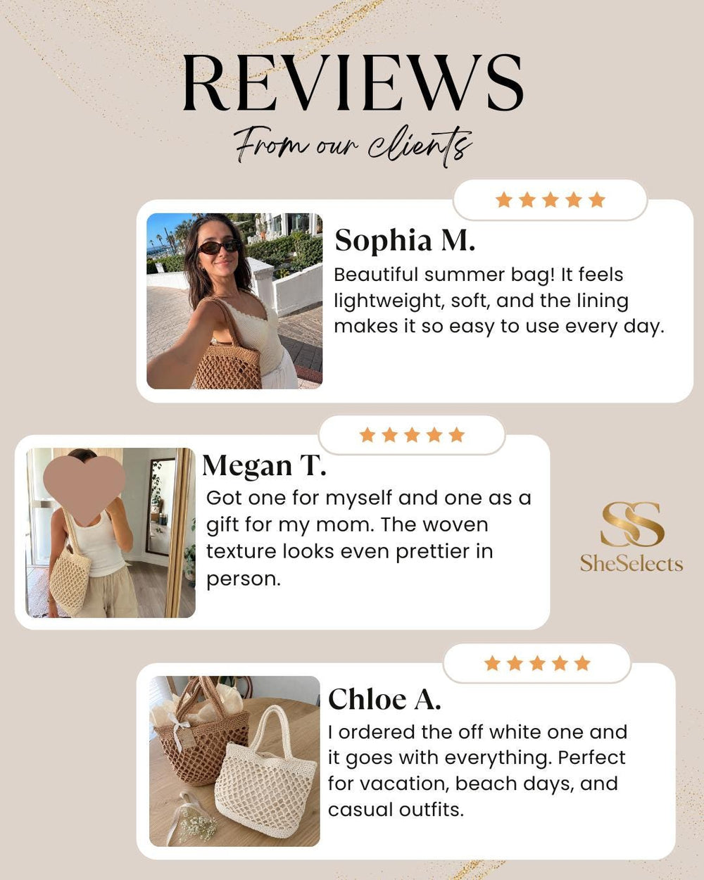 Beige Handwoven Cotton Rope Tote Bag, Soft Summer Shoulder Bag for Women