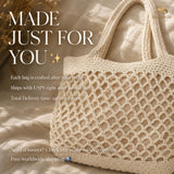 Beige Handwoven Cotton Rope Tote Bag, Soft Summer Shoulder Bag, SheSelects Atelier summer style