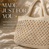 Brown Handwoven Cotton Rope Tote Bag, Soft Summer Shoulder Bag, SheSelects Atelier summer style