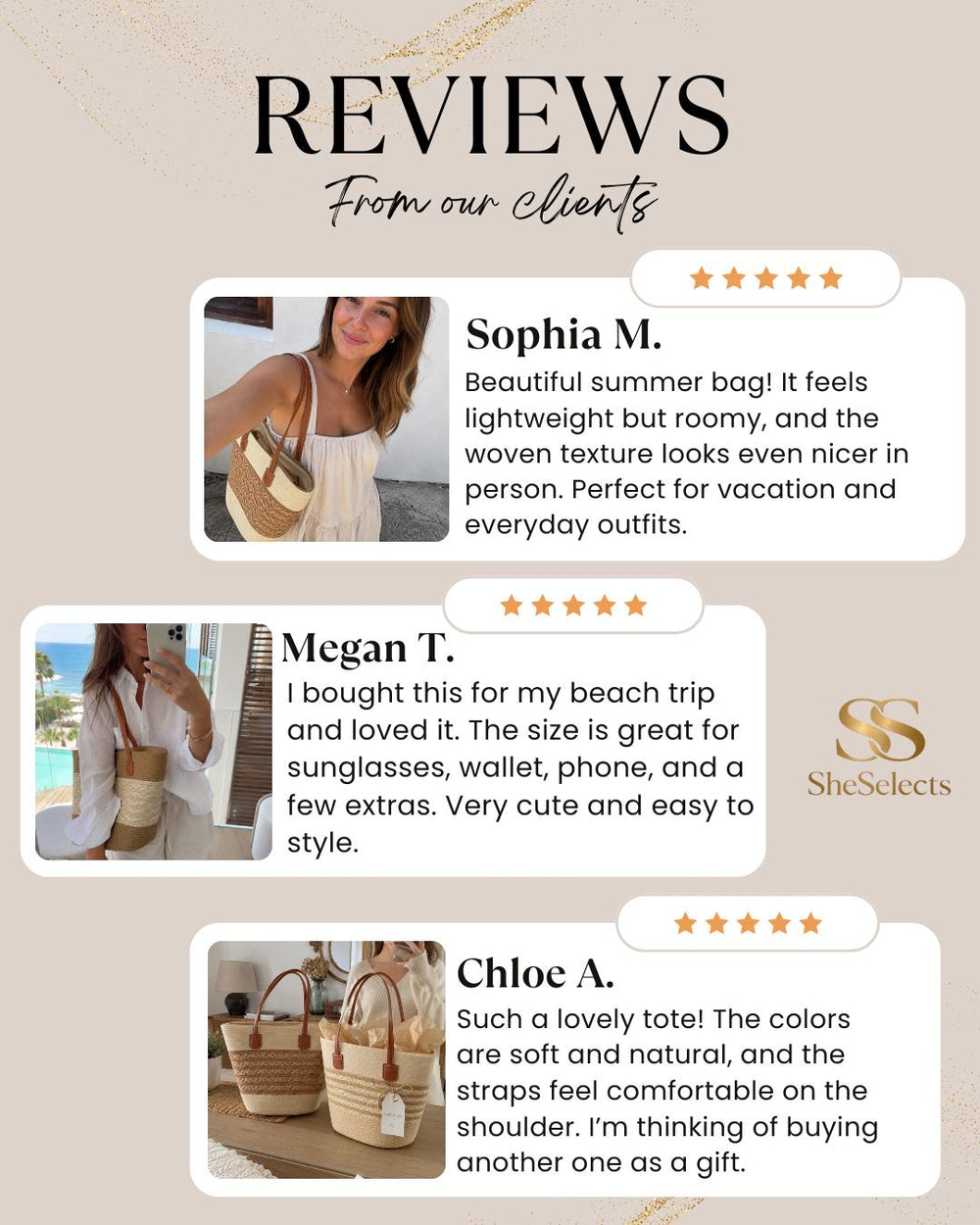 Beige Raffia Tote Bag, Large Summer Beach Shoulder Bag for Women, Resort Tote