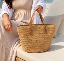 Cabas tissé en paille, Sac d'été léger pour les vacances