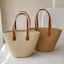 Cabas tissé en paille, Sac d'été léger pour les vacances