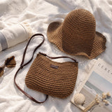 Bridesmaid Beach Bundle, Straw Hat and Bag Gift Set, SheSelects Atelier summer style
