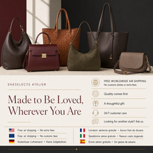 Genuine Cowhide Handbag, Vintage Structured Crossbody and Top Handle Bag for Women