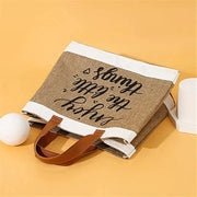 Jute Tote Bag for Women, Woven Summer Beach and Vacation Purse, styled as a SheSelects summer accessory