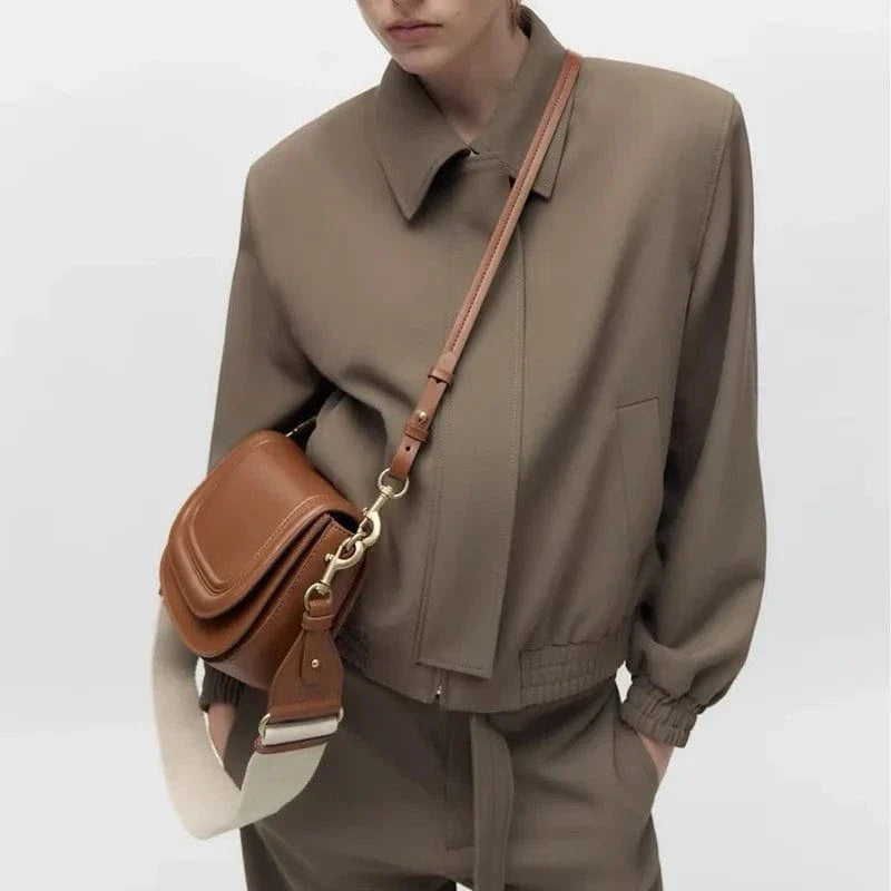 Small Vegan Leather Handbag for Women, Everyday City Purse